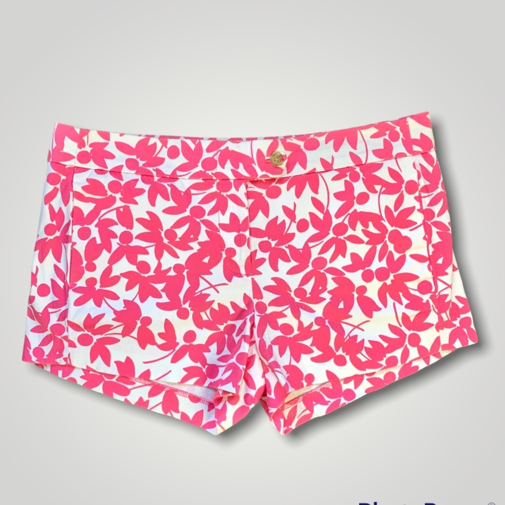 J. Crew Pink Floral Stretch Shorts